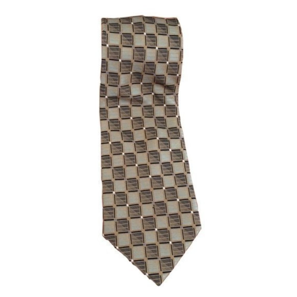 Courage Neck Tie Men's Multicolored Square Checks 57″ (144cm) Wide 4 "